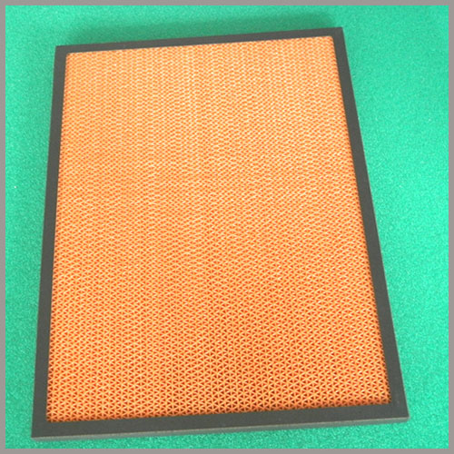 Photocatalytic filter paper air filter for automobile air filter system