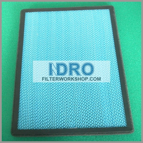 Photocatalytic filter paper air filter for automobile air filter system